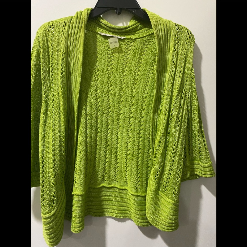 Nygard lime green excellent condition size L